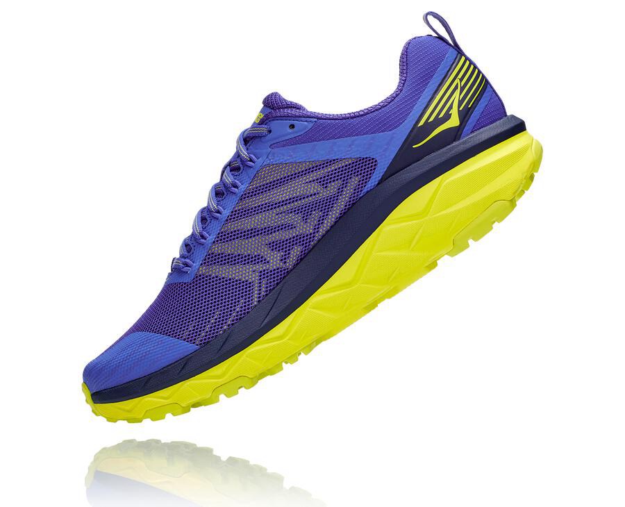 Tenis Hoka One One Trail Hombre Azules/Verdes - Challenger Atr 5 - YQEA01873